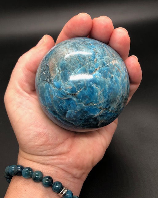 Apatite bleue (sphère 01) – Image 4