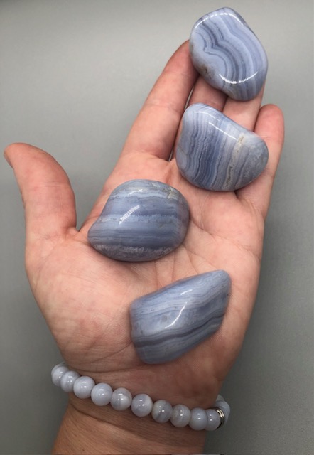 Calcédoine bleue (pierres roulées) – Image 5