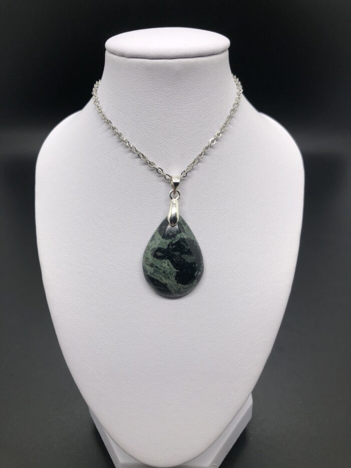 Pendentif jaspe kambaba goutte – Image 2