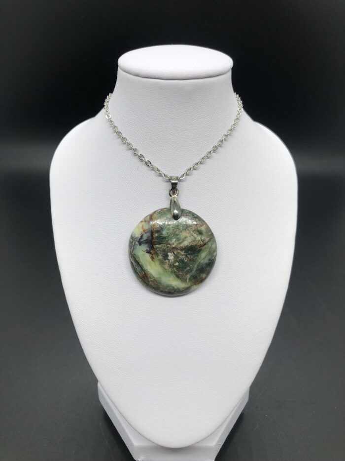Pendentif chrysoprase (rond) – Image 2