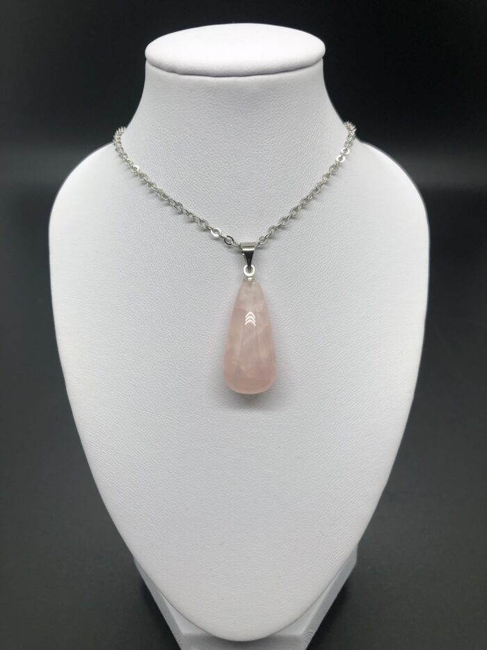 Pendentif quartz rose (bullet) – Image 2