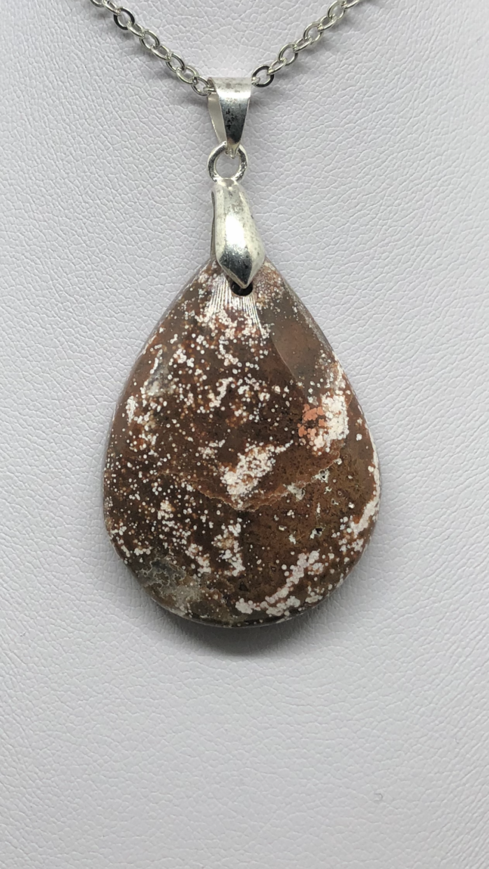 Pendentif jaspe orbiculaire (goutte2) – Image 2