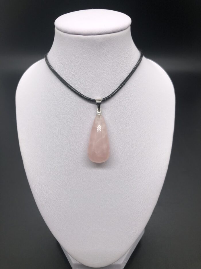 Pendentif quartz rose (bullet)