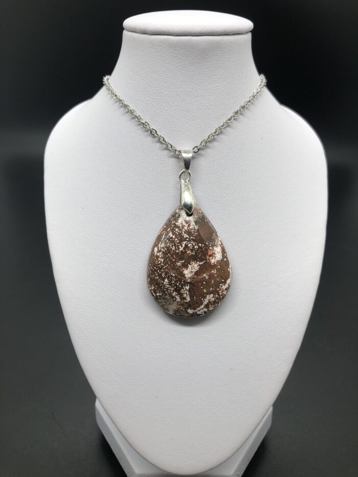 Pendentif jaspe orbiculaire (goutte2)