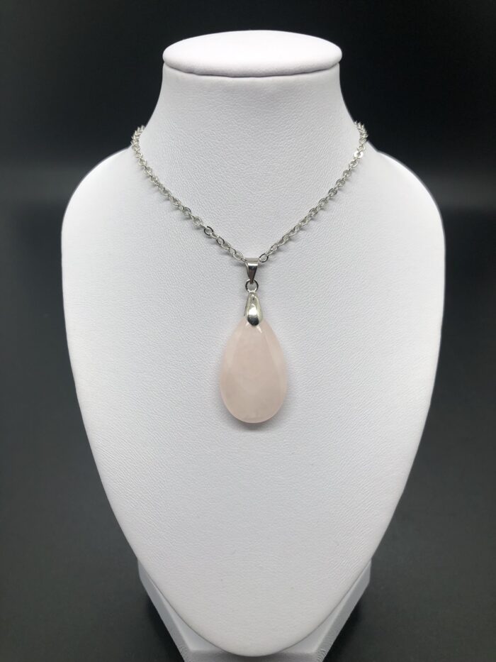Pendentif quartz rose (goutte2) – Image 2