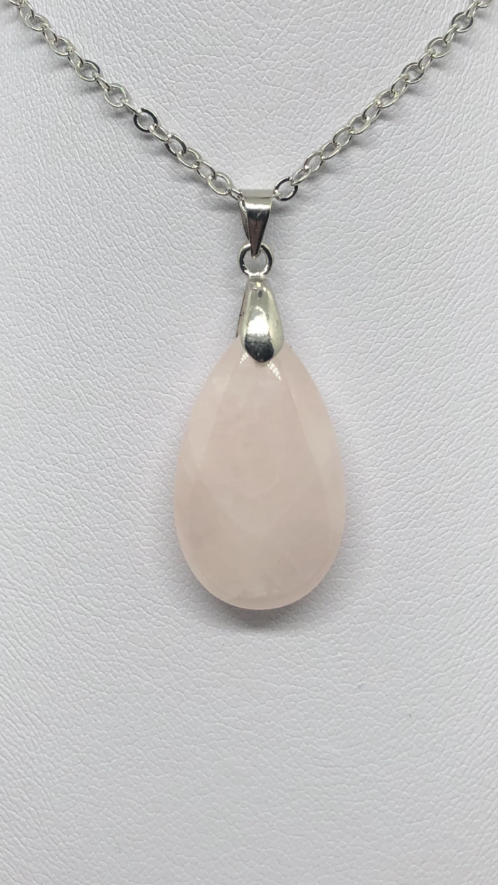 Pendentif quartz rose (goutte2) – Image 3