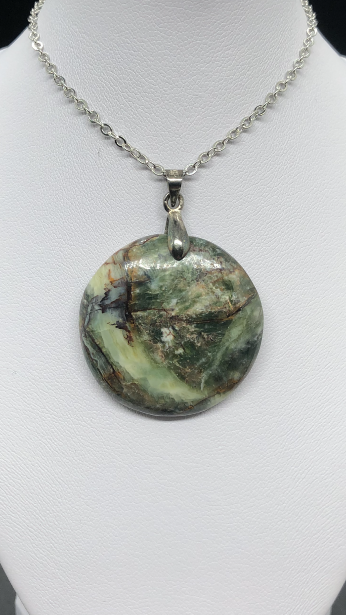 Pendentif chrysoprase (rond) – Image 3