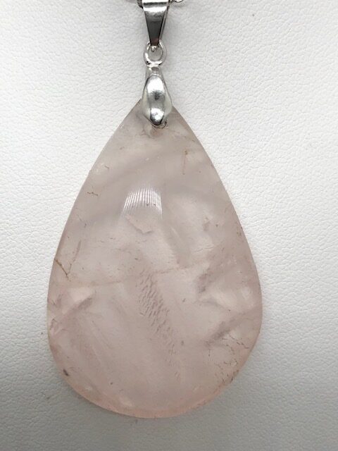 Pendentif quartz rose (goutte2) – Image 2