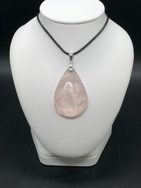 Pendentif quartz rose (goutte2) – Image 3