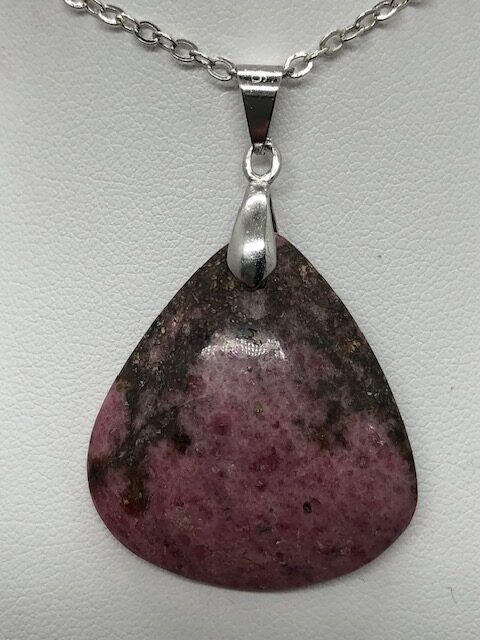Pendentif rhodonite triangle – Image 2