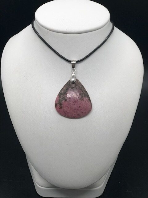 Pendentif rhodonite triangle – Image 3