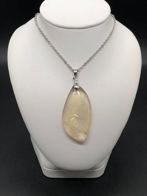 Pendentif citrine (forme libre)