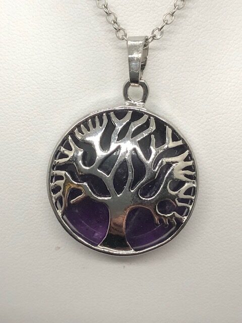 Pendentif améthyste (arbre de vie) – Image 2