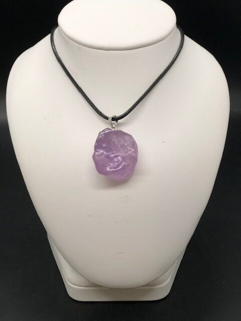 Pendentif améthyste pierre brute (ref2) – Image 2