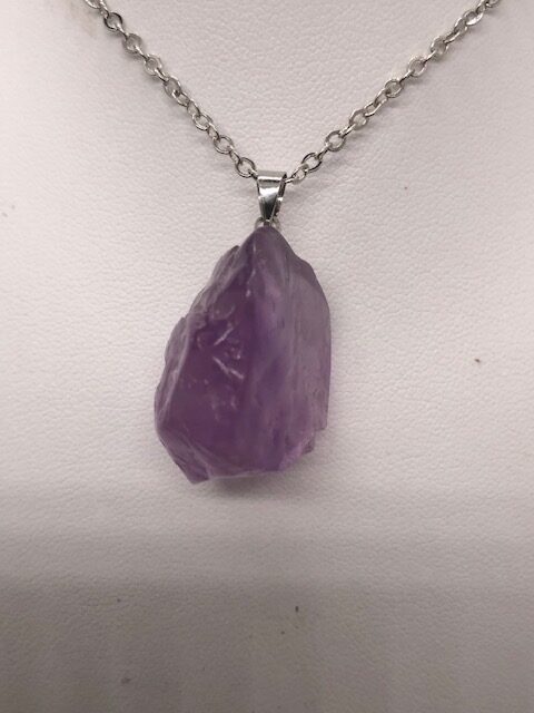 Pendentif améthyste pierre brute (ref2) – Image 4