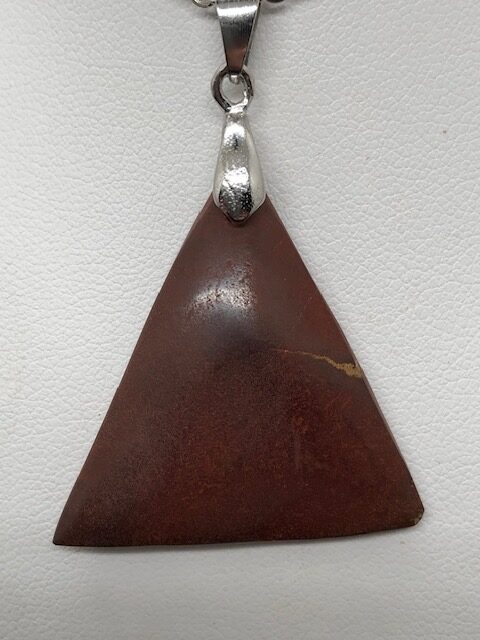 Pendentif septaria rouge (triangle) – Image 2