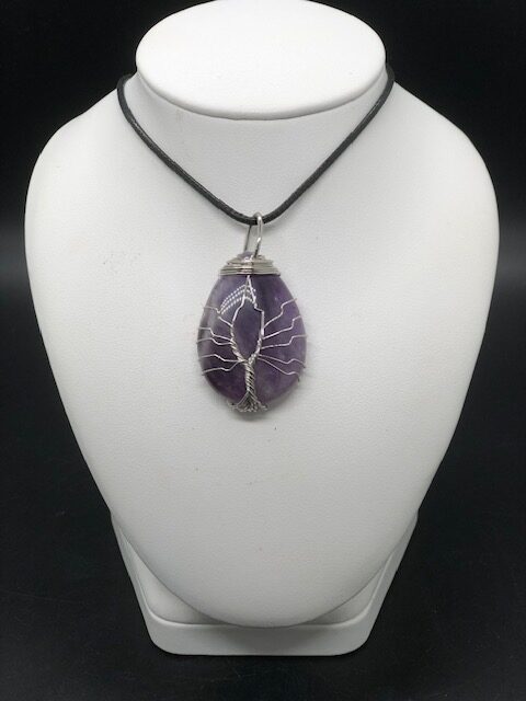 Pendentif améthyste (arbre de vie) – Image 2
