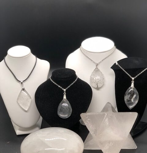Pendentifs cristal de roche