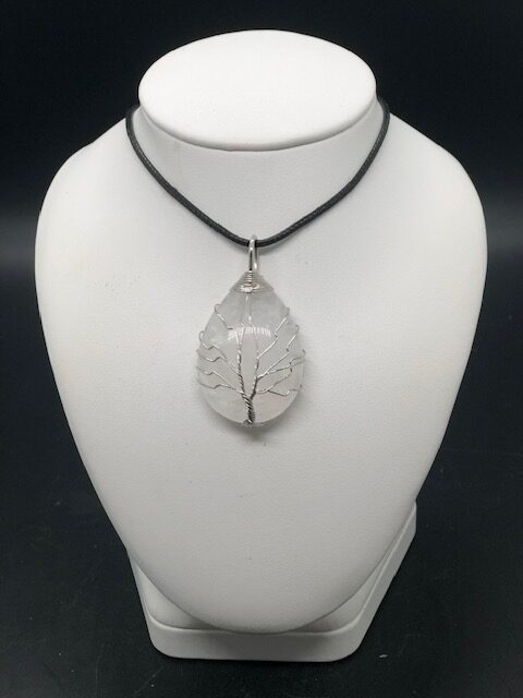 Pendentif cristal de roche (arbre de vie) – Image 3