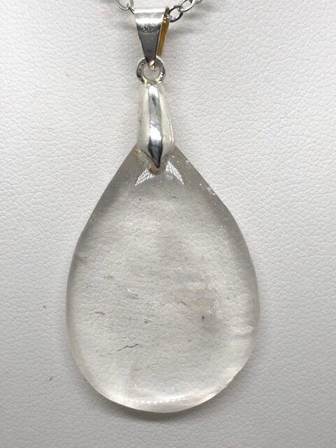 Pendentif cristal de roche (goutte ref2) – Image 2