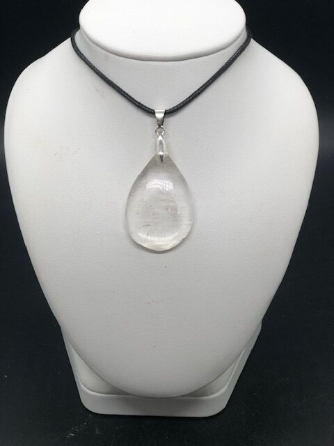 Pendentif cristal de roche (goutte ref2) – Image 3