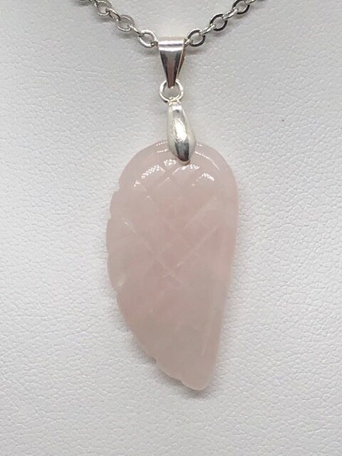 Pendentif quartz rose (aile) – Image 2