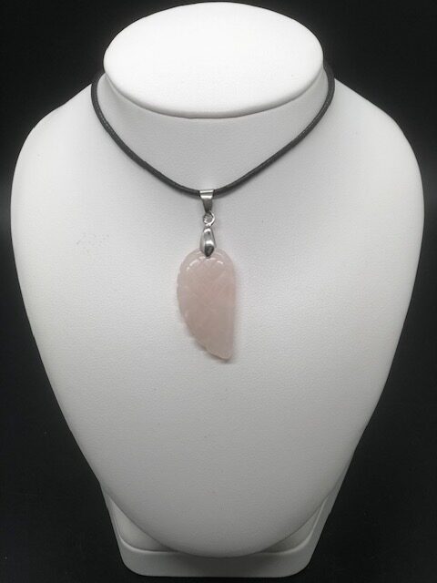 Pendentif quartz rose (aile) – Image 3