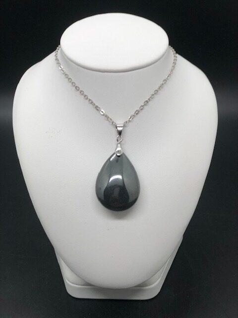 Pendentif hématite (goutte)