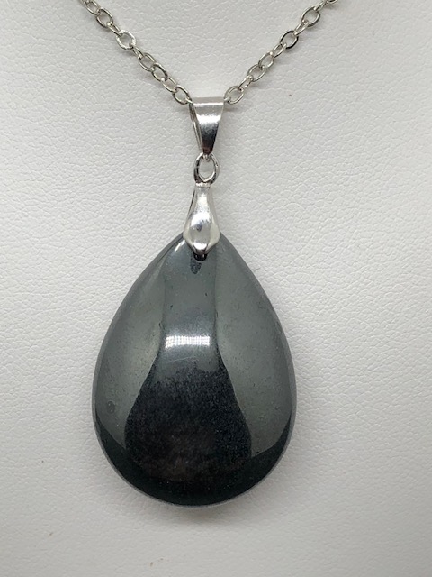 Pendentif hématite (goutte) – Image 2