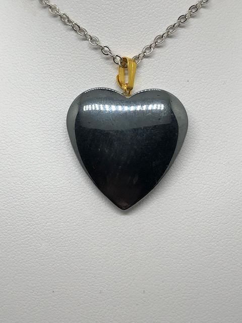 Pendentif hématite (cœur) – Image 2