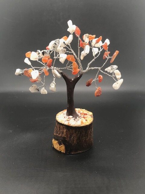 Arbre de vie Pierre de Lune Blanche - Cornaline (petite taille) – Image 2