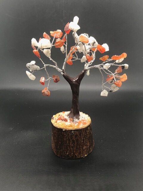 Arbre de vie Pierre de Lune Blanche - Cornaline (petite taille) – Image 3
