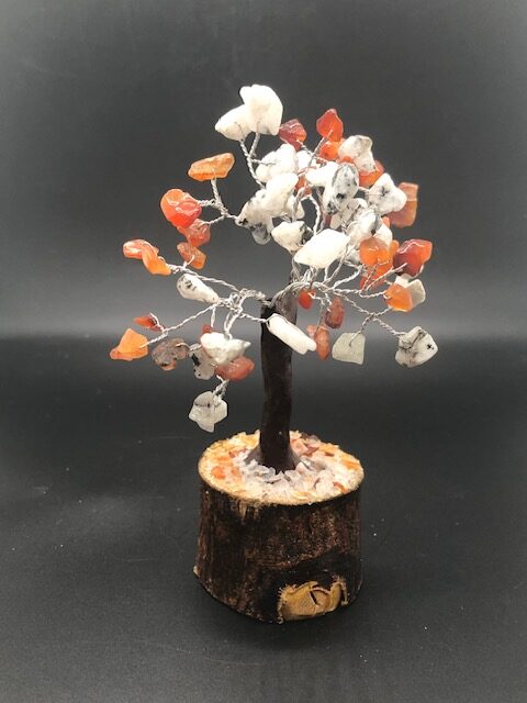 Arbre de vie Pierre de Lune Blanche - Cornaline (petite taille) – Image 4