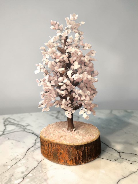 Arbre de vie Quartz rose (taille moyenne)