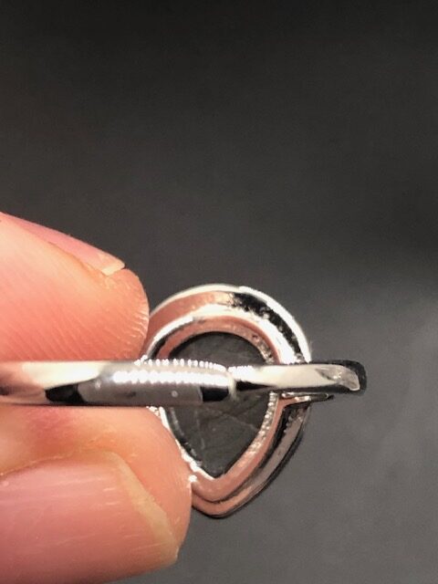 Bague Labradorite facettée forme goutte (Collection Betty) – Image 4