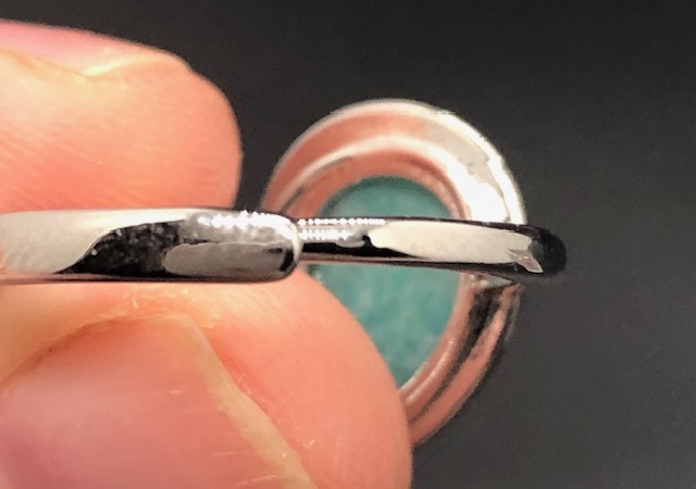 Bague Amazonite facettée forme goutte (Collection Betty) – Image 5