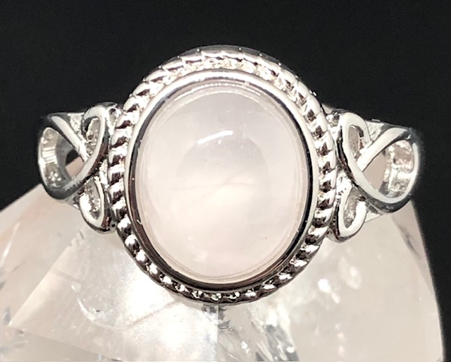 Bague Quartz rose forme ovale (Collection Stella) – Image 2