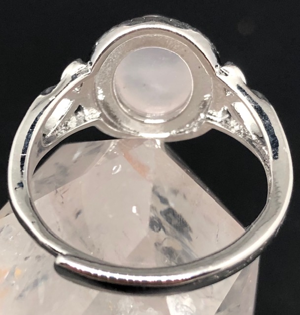 Bague Quartz rose forme ovale (Collection Stella) – Image 4