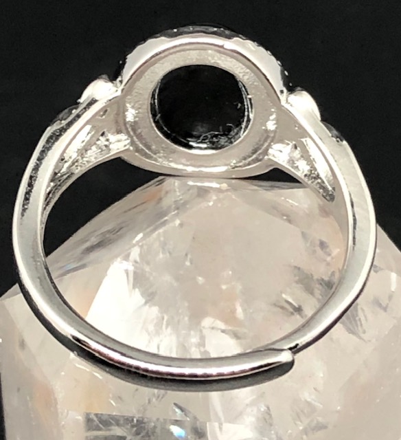 Bague Onyx noir forme ovale (Collection Stella) – Image 4