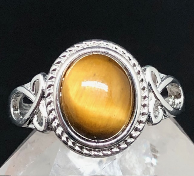 Bague Œil de Tigre forme ovale (Collection Stella) – Image 2