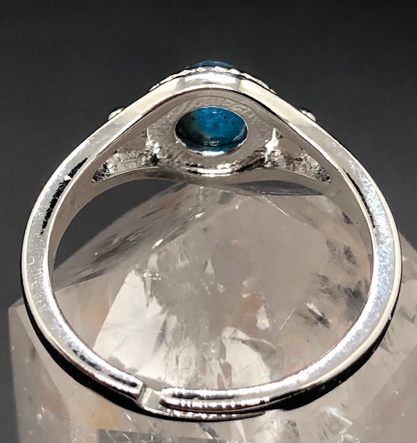 Bague Apatite bleue (Collection Cookie) – Image 5