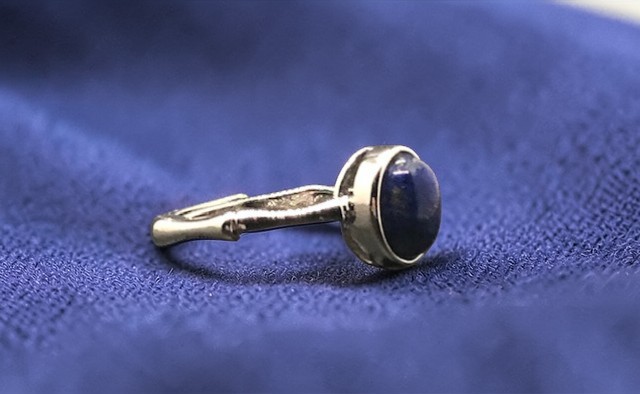 Bague Lapis- Lazuli forme ovale (Collection Moon)