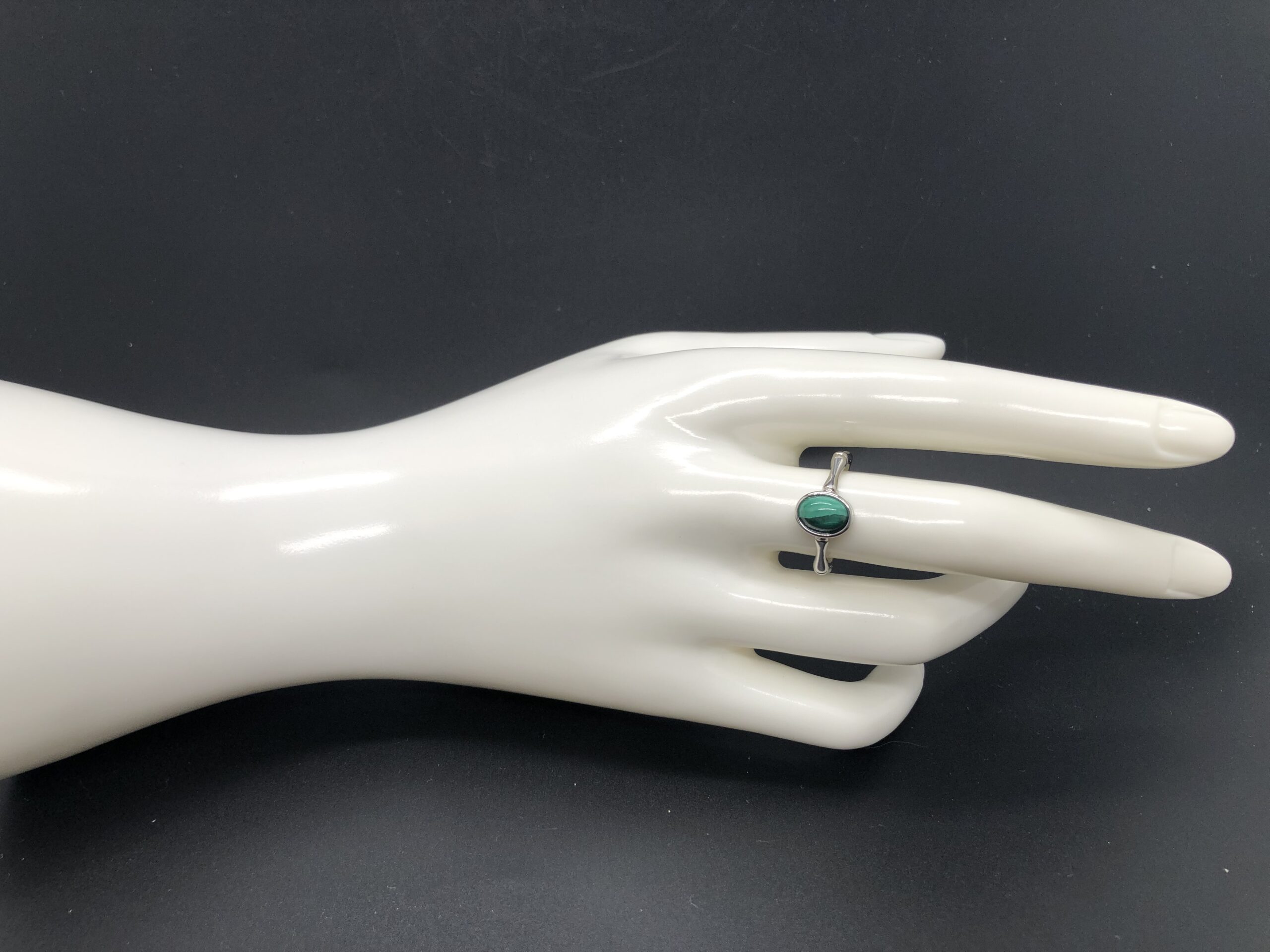 Bague Malachite forme ovale (Collection Moon) – Image 6