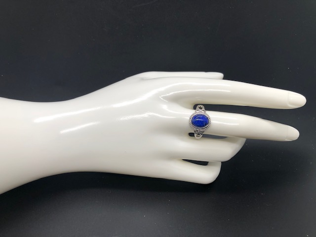 Bague Lapis- Lazuli forme ovale (Collection Stella) – Image 6