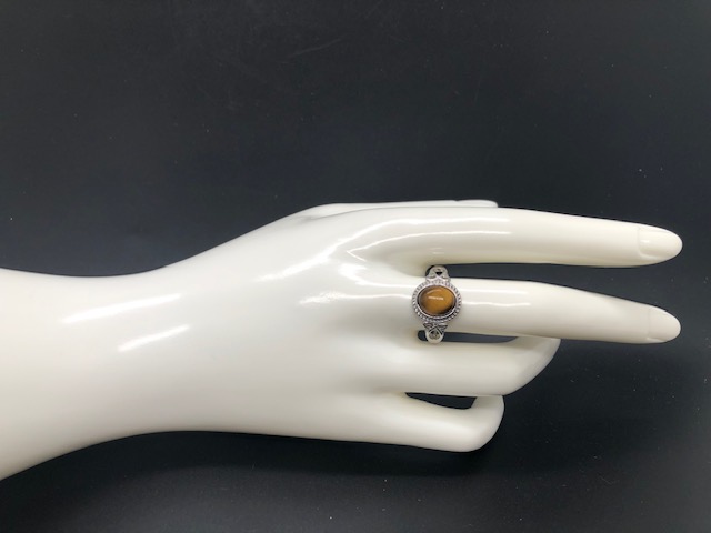 Bague Œil de Tigre forme ovale (Collection Stella) – Image 6