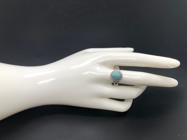 Bague Amazonite Ovale (Collection Stella) – Image 5