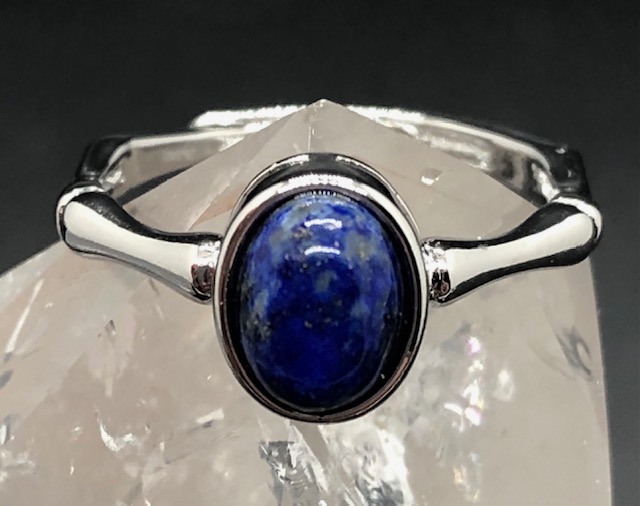 Bague Lapis- Lazuli forme ovale (Collection Moon) – Image 2