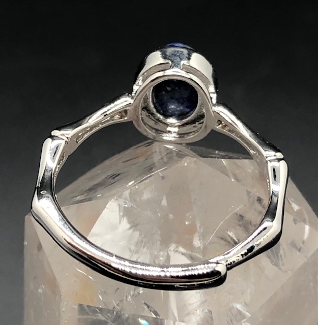 Bague Lapis- Lazuli forme ovale (Collection Moon) – Image 4