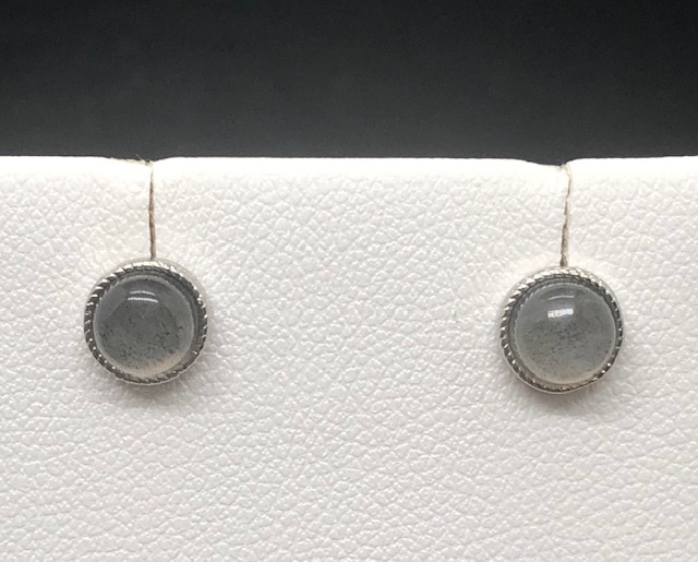 Boucles d'oreilles puces Lisa, labradorite – Image 2