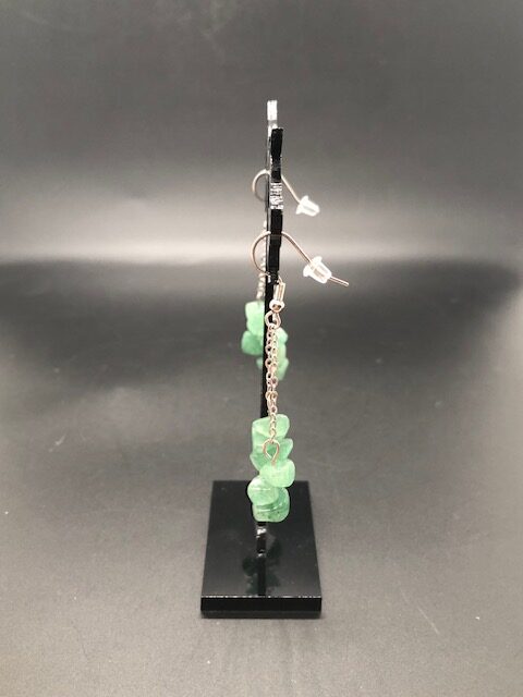 Boucles d'oreilles, aventurine – Image 3